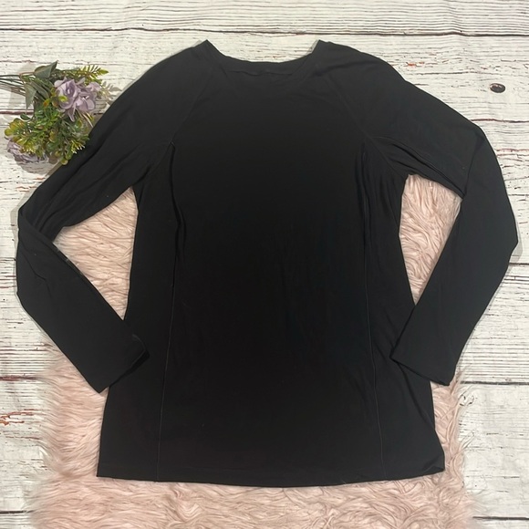 Lululemon Black Long Sleeve Crewneck Baselayer Top - Picture 1 of 8